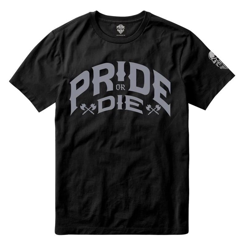 PRiDEorDiE brotherhood v2 T-Shirt -black